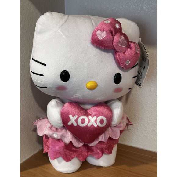 Hello Kitty Valentine's "XOXO" Animated Plush Side Stepper NWT